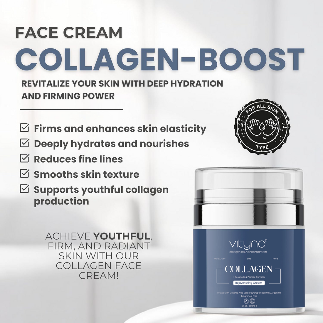 Collagen Face Cream Boost Rejuvenating