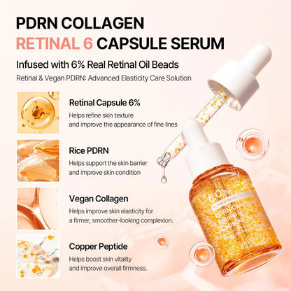 PDRN Collagen Retinal 6 Capsule Serum