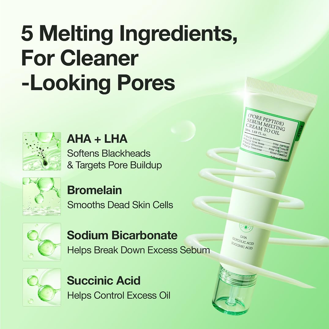 Pore Peptide Sebum Melting Cream to Oil