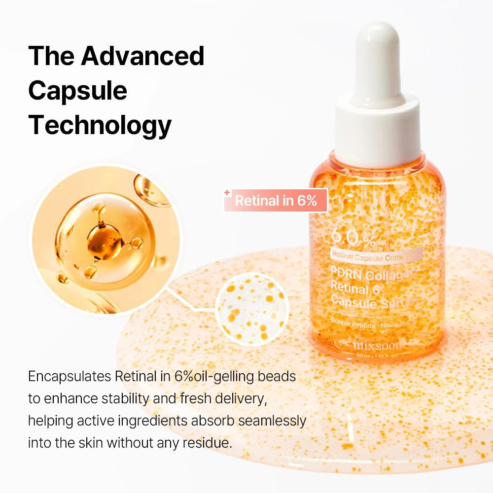 PDRN Collagen Retinal 6 Capsule Serum