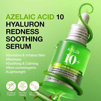 AZELAIC ACID 10 HYALURON REDNESS SOOTHING SERUM